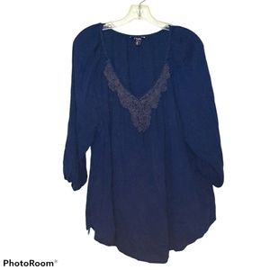 Chaps navy top